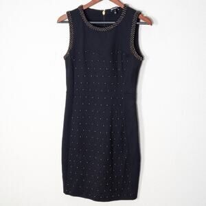 Juicy Couture Black Studded Sleeveless Dress Size 2 Modern Classic